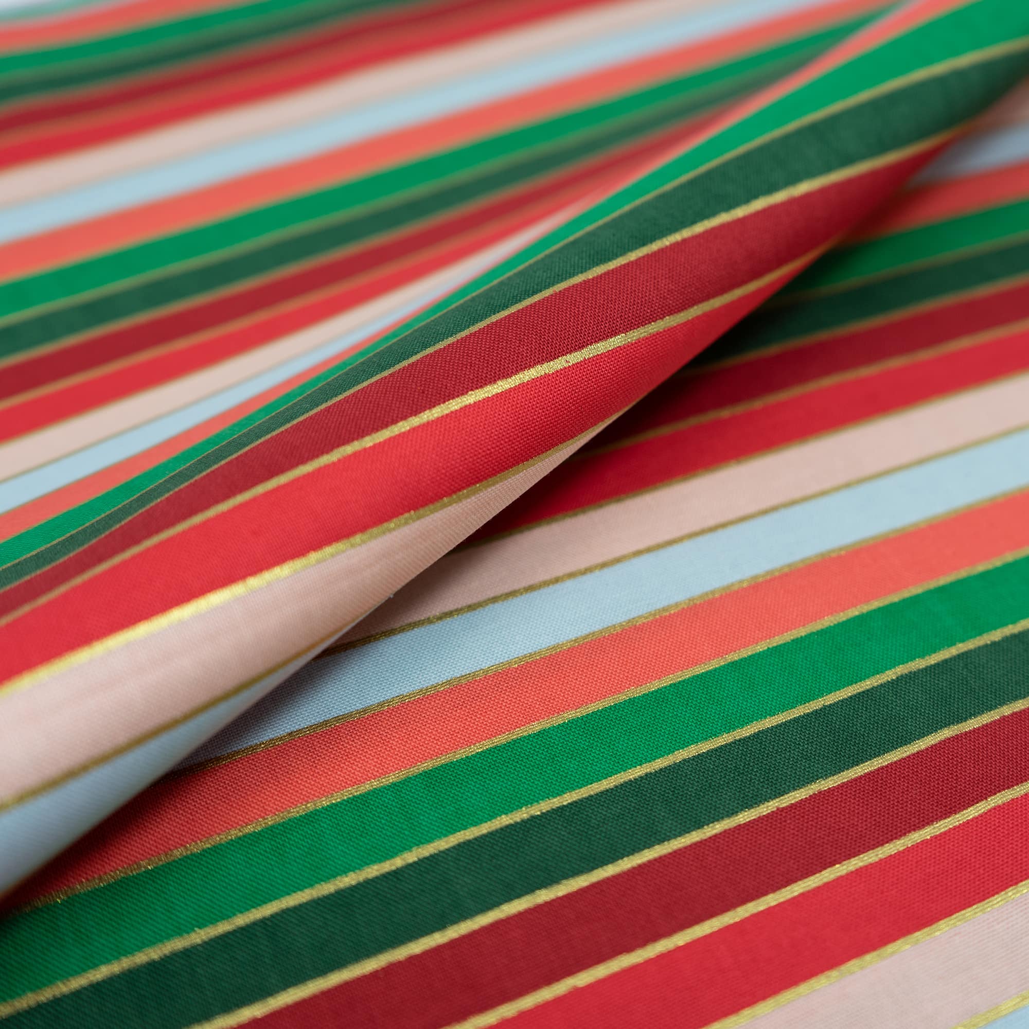 SINGER Christmas Holiday Nordic Stripe Cotton Fabric